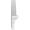 Ekena Millwork Segment Arch 4 Spoke Architectural Grade PVC Combination Pediment, 26"W x 13-3/8"H x 2-3/4"P PEDPC026X135SEG04 - alternate 3